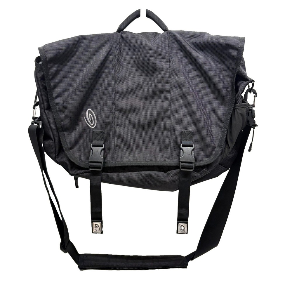 Timbuk2 Medium Messenger Laptop Bag Black Crossbody Shoulder Briefcase